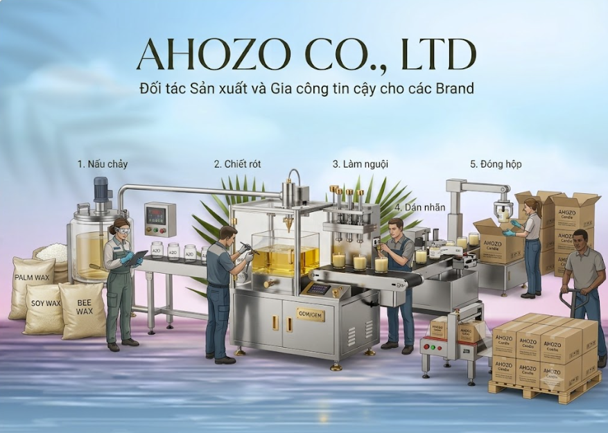 Hình nền ahozo quy trình sản xuất