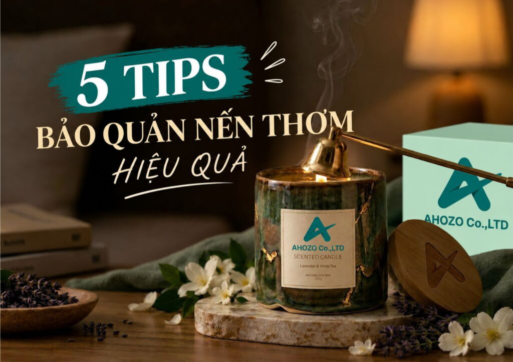 5 tips bảo quản nến thơm hiệu quả
