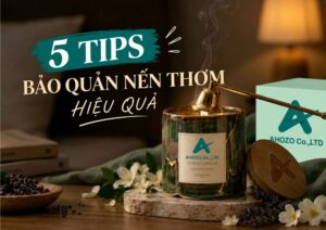 5 tips bảo quản nến thơm hiệu quả