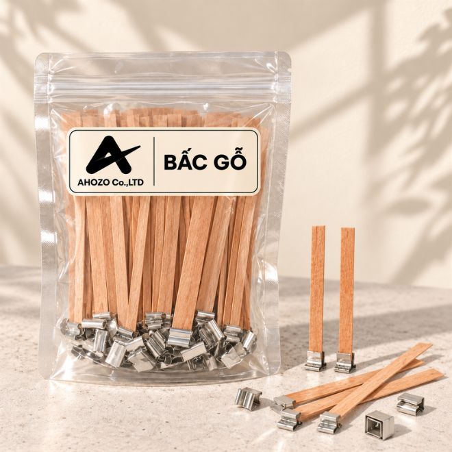 bấc gỗ làm nến