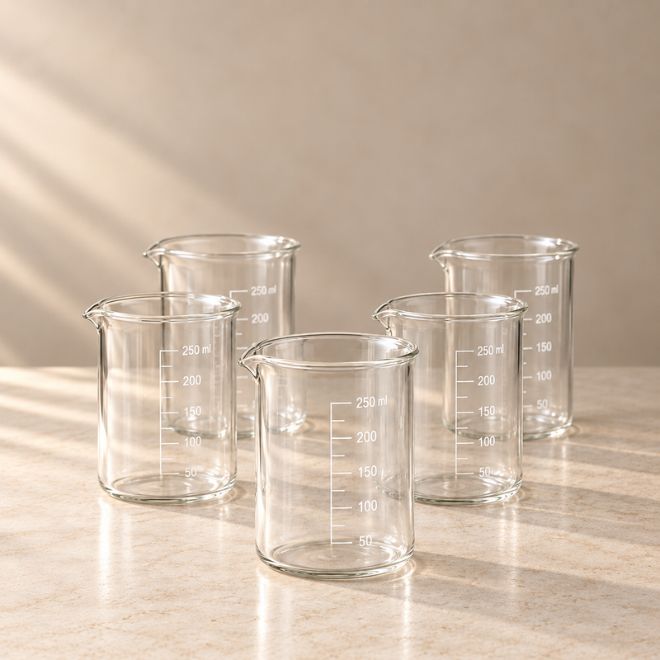 Cốc thủy tinh lab có vạch 250ml