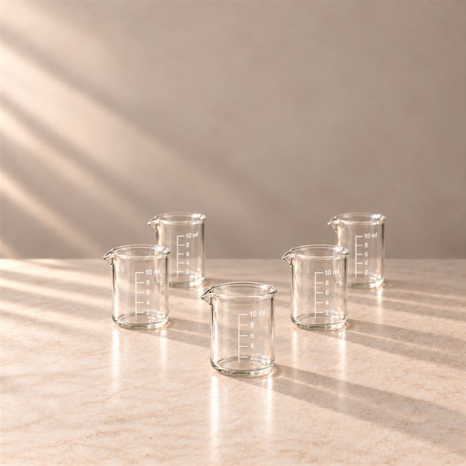 Ly thủy tinh lab có chia vạch 10ml