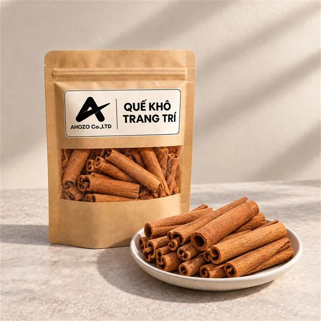 quế khô cạo vỏ trang trí